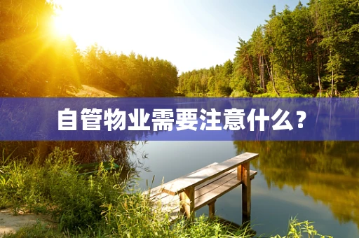 自管物业需要注意什么？
