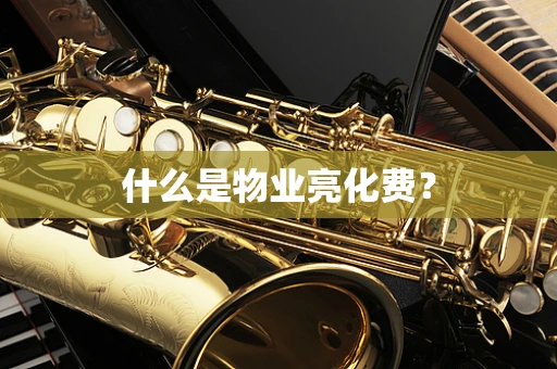 什么是物业亮化费？