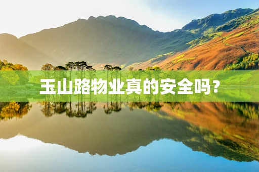 玉山路物业真的安全吗？