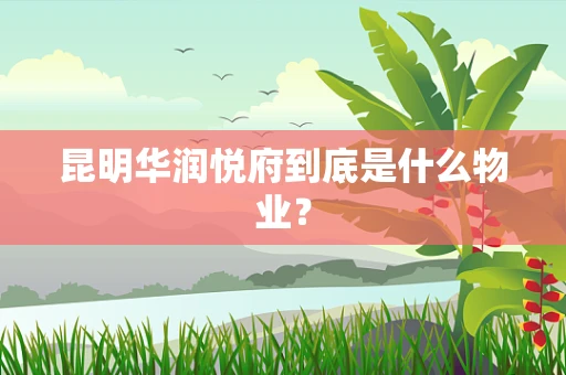 昆明华润悦府到底是什么物业？