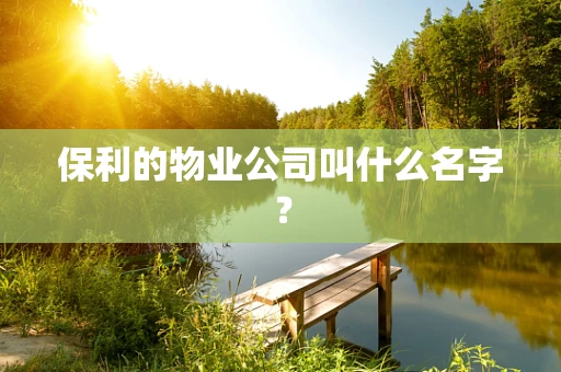 保利的物业公司叫什么名字？