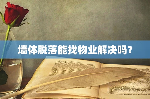 墙体脱落能找物业解决吗？