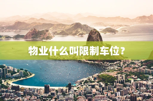 物业什么叫限制车位？