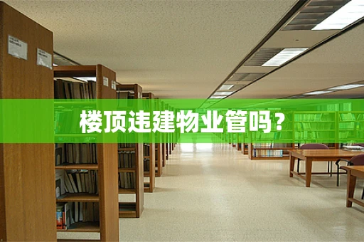 楼顶违建物业管吗？