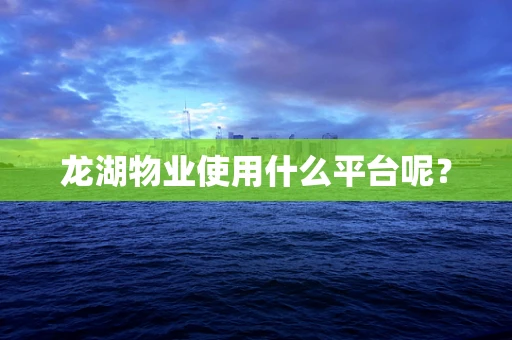龙湖物业使用什么平台呢？