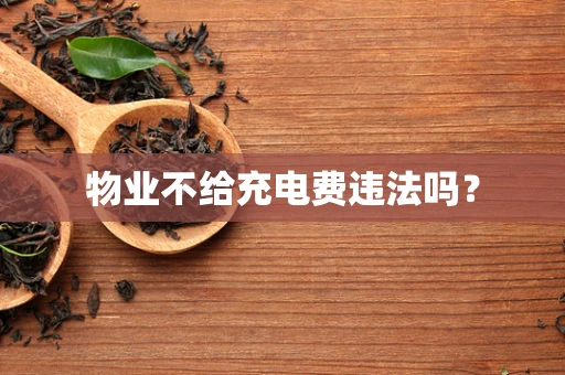 物业不给充电费违法吗？