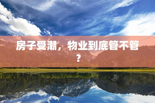 房子受潮，物业到底管不管？
