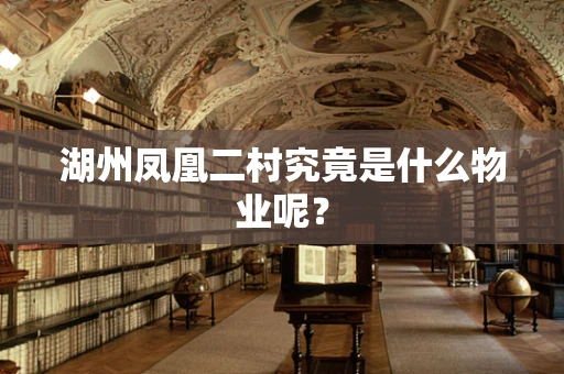 湖州凤凰二村究竟是什么物业呢？