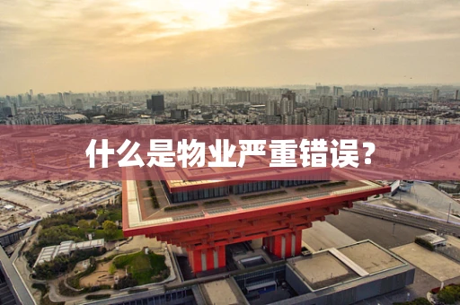 什么是物业严重错误？