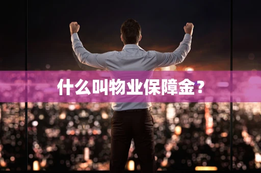 什么叫物业保障金？