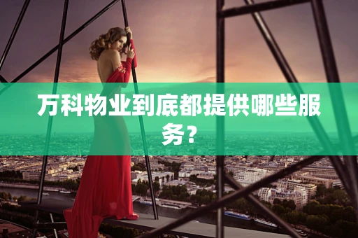 万科物业到底都提供哪些服务？