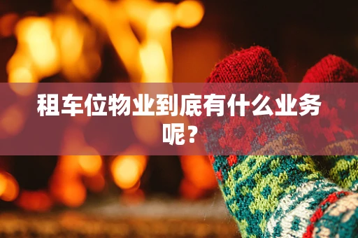 租车位物业到底有什么业务呢？