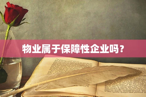 物业属于保障性企业吗？