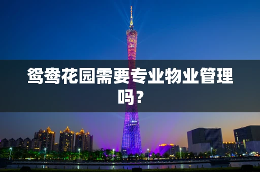 鸳鸯花园需要专业物业管理吗？