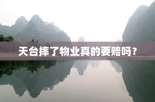 天台摔了物业真的要赔吗？