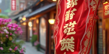 物业送商户红旗，上面写什么合适呢？