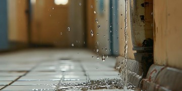 水管漏水楼下，物业管吗？