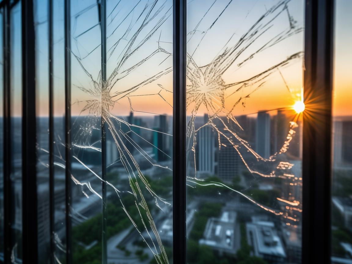 高空玻璃有划痕该找物业吗？